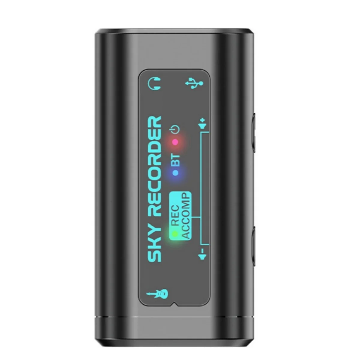 Tarjeta de sonido portátil SKY RECORDER con interfaz de conversión USB/Plug and Play/BT/fuente de alimentación tipo C/para grabar transmisión en vivo