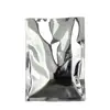 100pcs Silver Plating Aluminum Foil Flat Bags - Top Open Food Grade Heat Sealing Aluminized Plastic Pouch Powder / Sauce Package 6