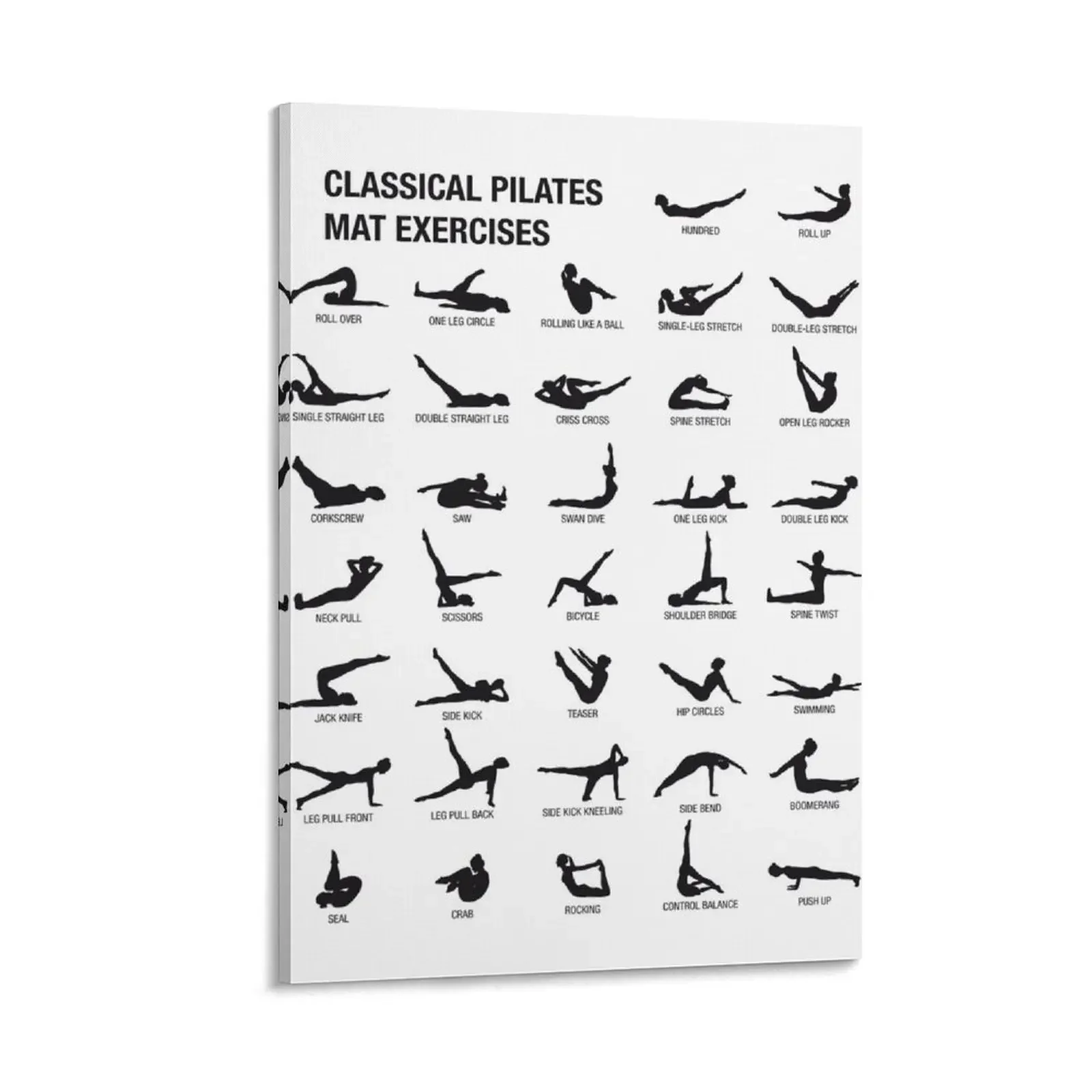 

PILATES MAT Canvas Painting Wall decoration poster home decors accessories