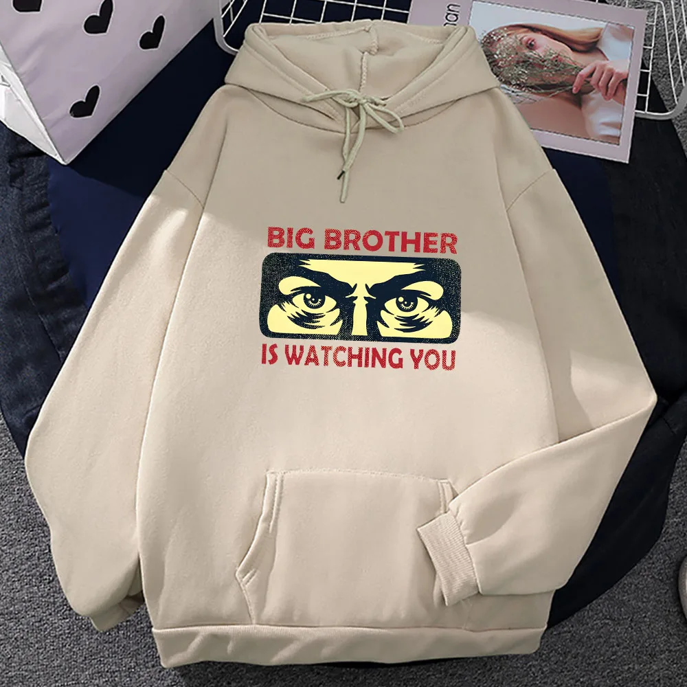 

Big Brother Is Watching You 1984 Print Hoodie Men/women Vintage Casual Sweatshirts Autumn Fleece Pullovers Brand Hooded Clothing