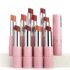 2Pcs Matte Lipstick&lip Liner Set Nude Brown Lipliner Pencil Waterproof Lip Liner Lasting Not Easy Fade 2 in 1 Lips Make Up Kit 4