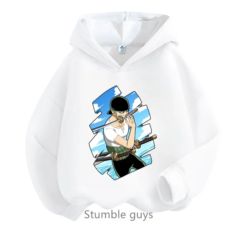 thumbnail image 1 of Ropa para niños, sudadera de una pieza para niños, ropa para niñas, primavera y otoño, sudadera con dibujos animados de Anime Luffy Zoro, traje para adolescentes, camisetas con capucha de Sonic, 1 of 5