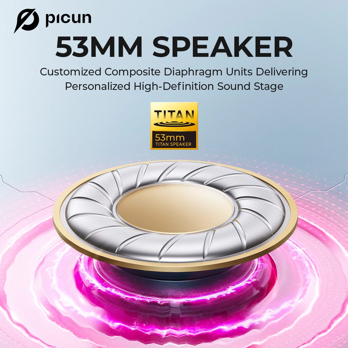 Picun G3 Gaming Wireless Headphone with Mic Over-Ear - Image 4