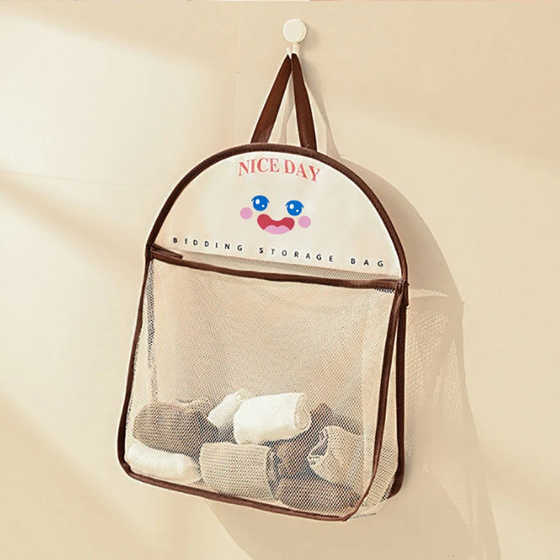 Large Capacity Storage Mesh Bag Storage Bag Reusable Vegetable Storage Net Bag Underwear Socks Storage Kitchen Hanging Mesh Bag 2