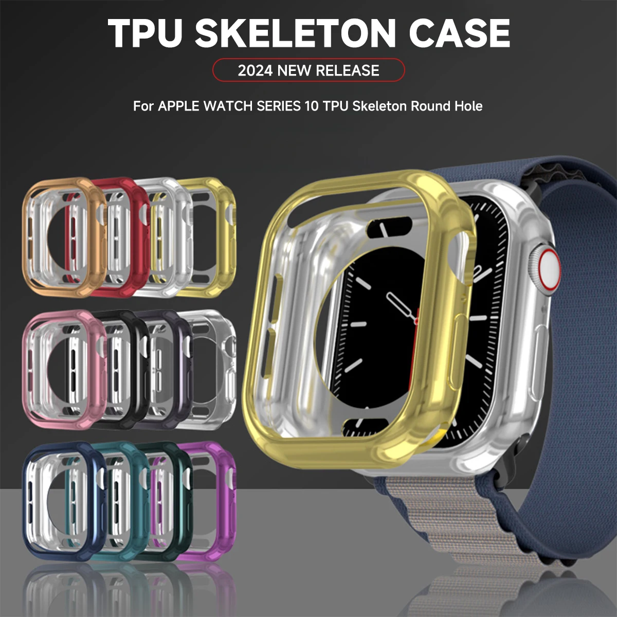 Ultra Protective TPU Bumper Case for Apple Watch - Full HD Protection, No Screen Protector