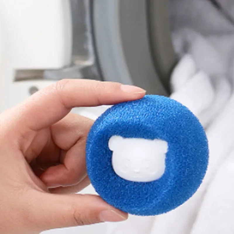 Lint Remover Pet Hair Remover Clothes Lint Remover Hair Remover Washing Balls Sponge Laundry Ball Lint Remover for Clothing Washing Machine Cleaning Ball Cat Hair Remover Dog Removes