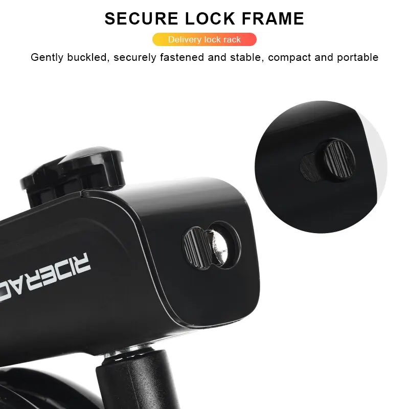 RIDERACE High-Security Portable Bicycle Cable Lock for Anti-Theft Protection