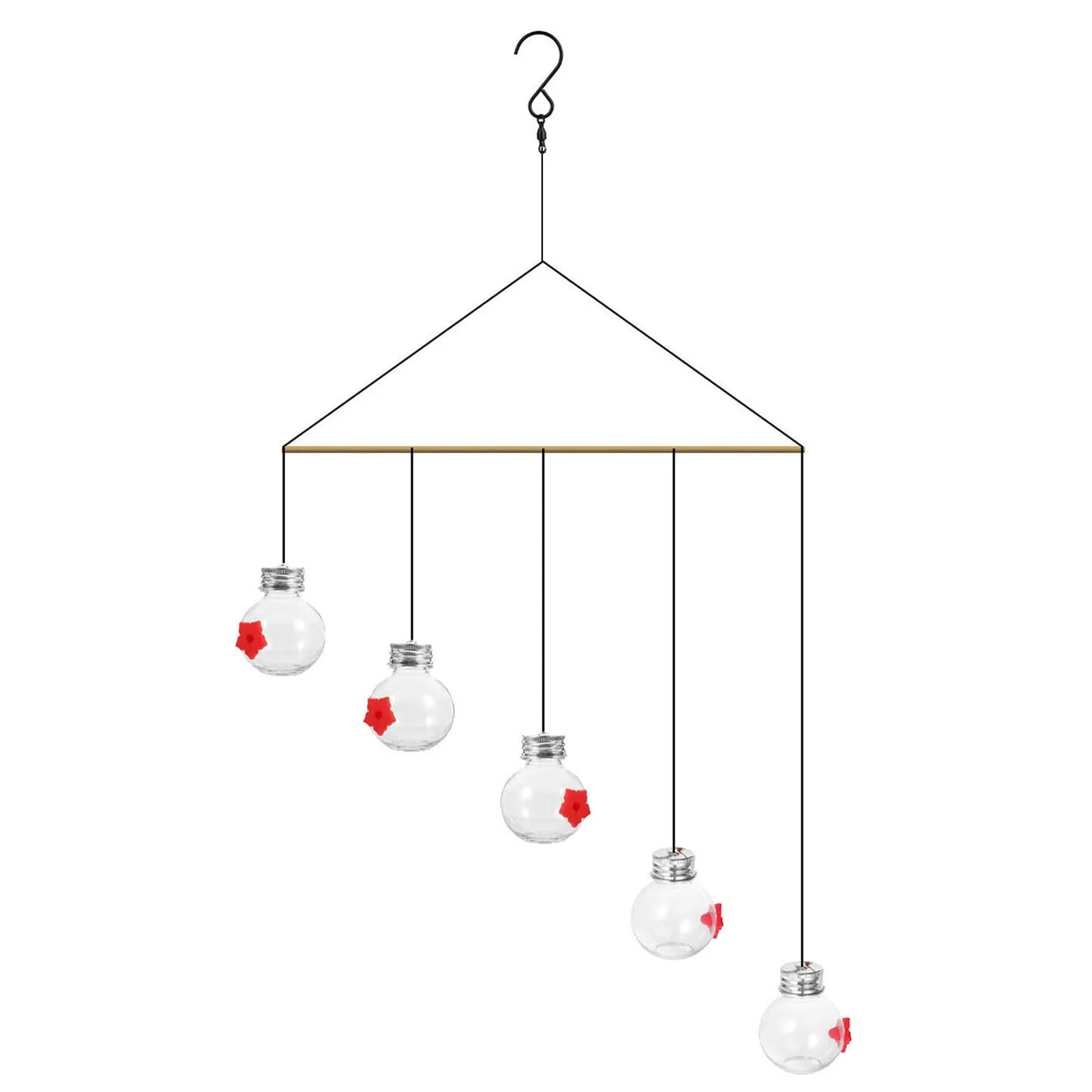 

Подвесная фотокормушка с 5 ячейками облегчает получение воды Колибри идеальный подарок для ловчиков птиц и природы
