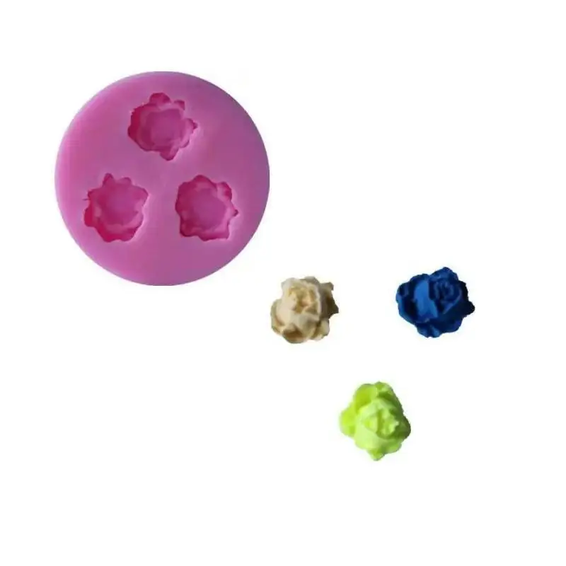 3D Rose Silicone Molds Flower Shape Fondant Chocolate Cake Sugarcraft Baking Decorating Tool Home Decor Candy Accessories Tools