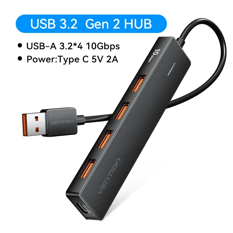 ตัวเลือกสินค้า USB 3.2 Gen2 5-Port Hub 10Gbps สำหรับ MacBook iPad และโน๊ตบุ๊ก