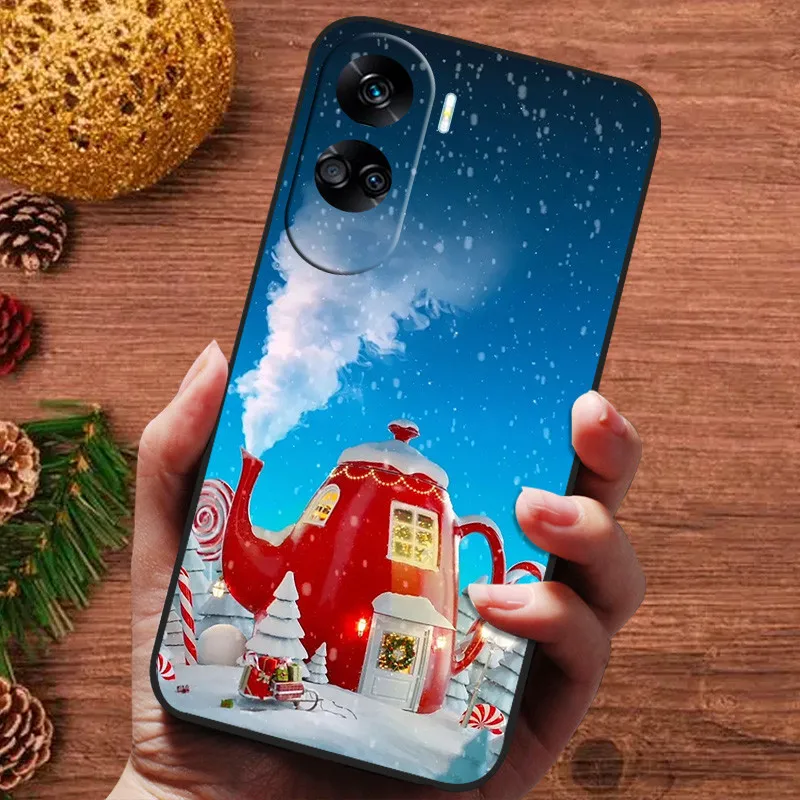 Festive Silicone Soft Case with Cute Bumper Design