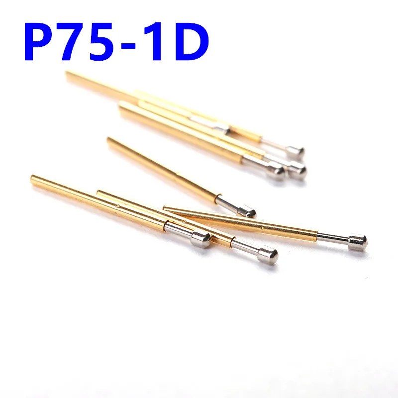 20-100PCS-Spring-Test-Probe-P75-1D-Test-Pin-P75-D-Nickel-Plated-Round ...