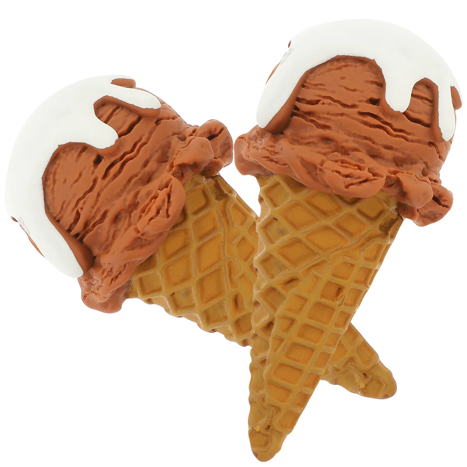 

Fake Ice Cream Cone Waffle Cone Artificial Ice Cream Model Simulation Food Realistic Dessert Toys