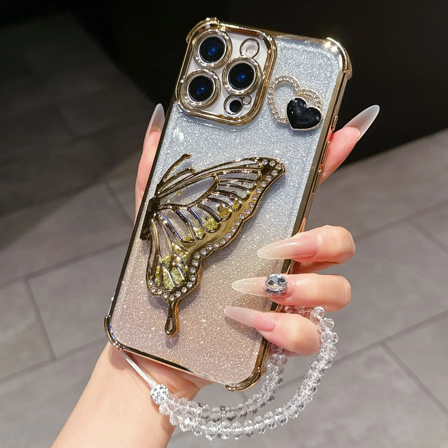 Premium Magnetic Plating Clear Shockproof Silicone Case