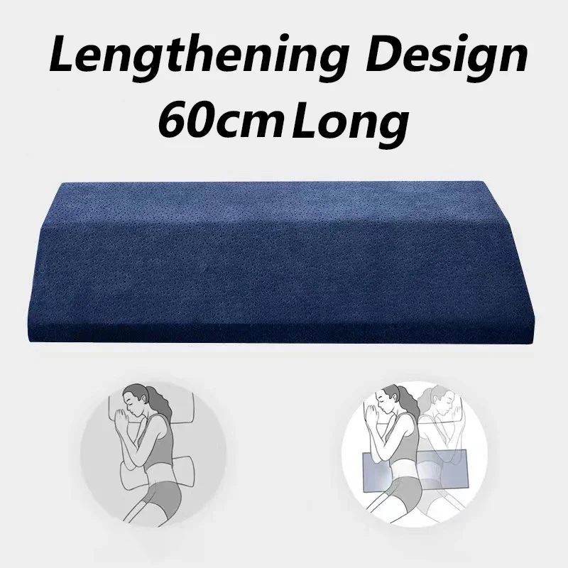 Back Pain Relieve Bed Back Pillow Lumbar Traction Cushion Waist Support Pillow for Good Sleeping 4