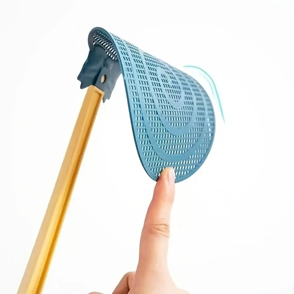 Fly Swatter Simple and Cute Household Cartoon Large Plastic Long Handle Thickened Mosquito Killing Swatter Outdoors Fly Swatter