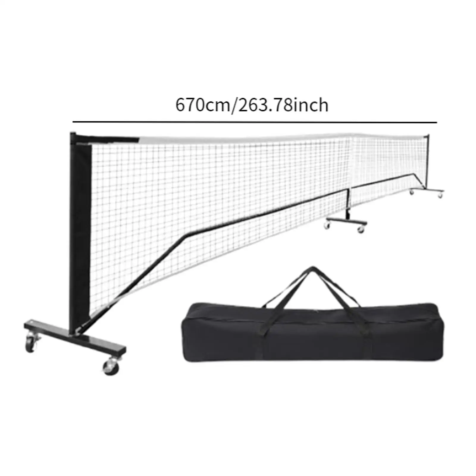 Portable Pickleball Net System 22ft Regulation Size Net with Carrying Bag