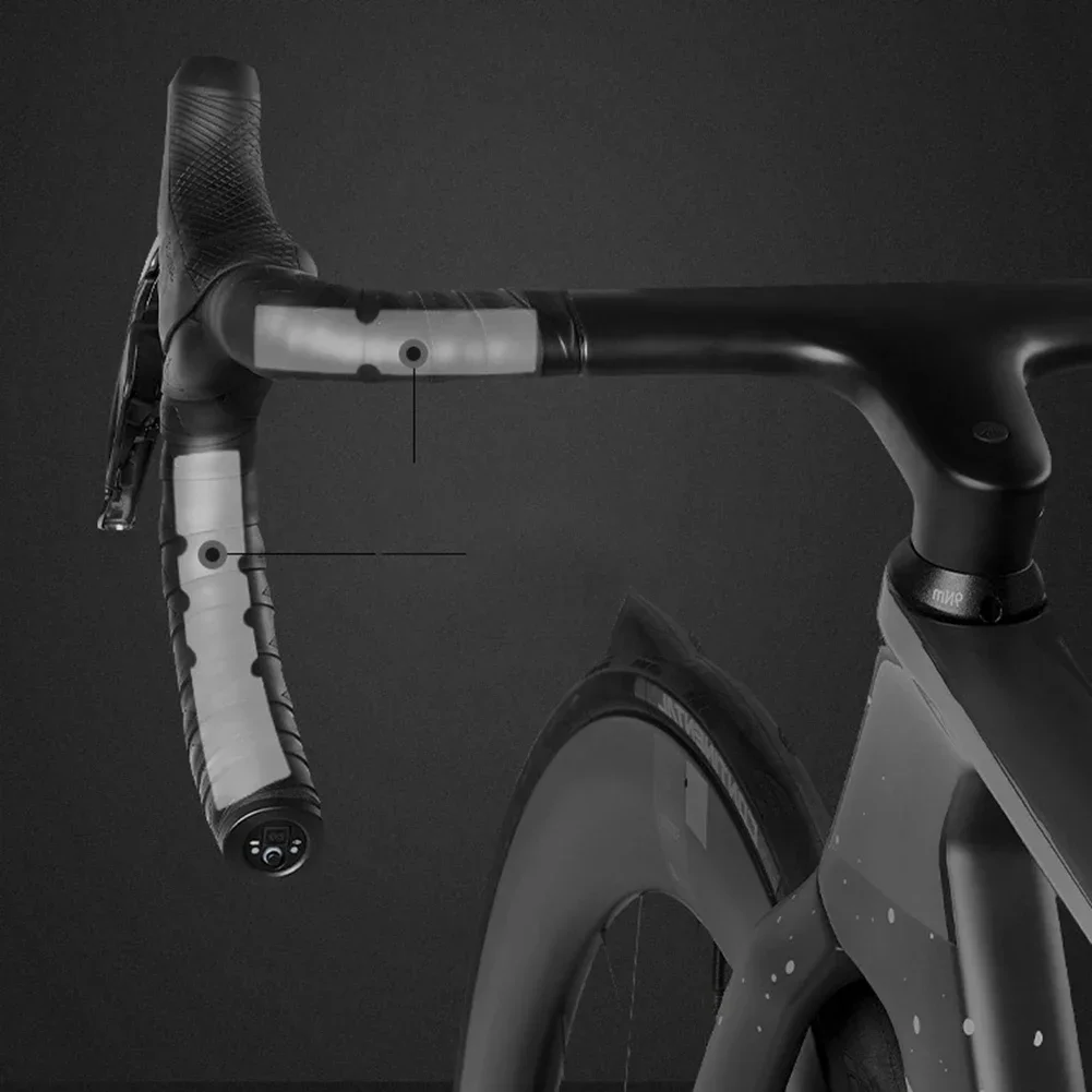 2pc Road Bike Handlebar Tape Bicycle Anti Shock Absorption Silica Gel Pad Insert MTB Cork Bar Tape PU Belt Straps Bike Accessori