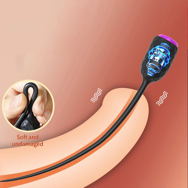 10 Speed Long Urethral Vibrator Catheter Penis Plug Sex Toys for Men Vibrating Urethra Sound Dilator Massager Dildo Vibrator penis sex toys