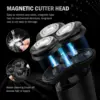 Sejoy Shavers for Men Electric Razor Waterproof IPX5 Electric Shaver Fast Charging-3D Floating Head Shaving Machine 5
