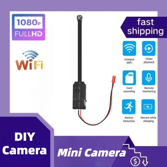 DIY Portable Mini Wifi Ip Camera CCTV Micro Camcorder P2P Wireless Webcam Video Recorder Home Security Nanny Camera Remote