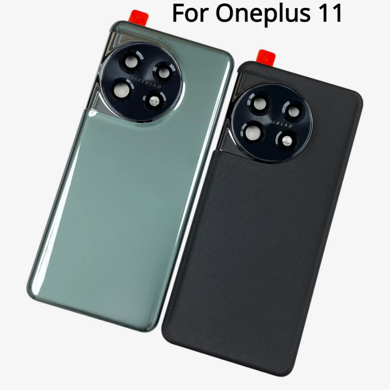 

New Back Glass Battery Cover For Oneplus 11 Rear Battery Door Housing Case With Camera Frame Repair Replace