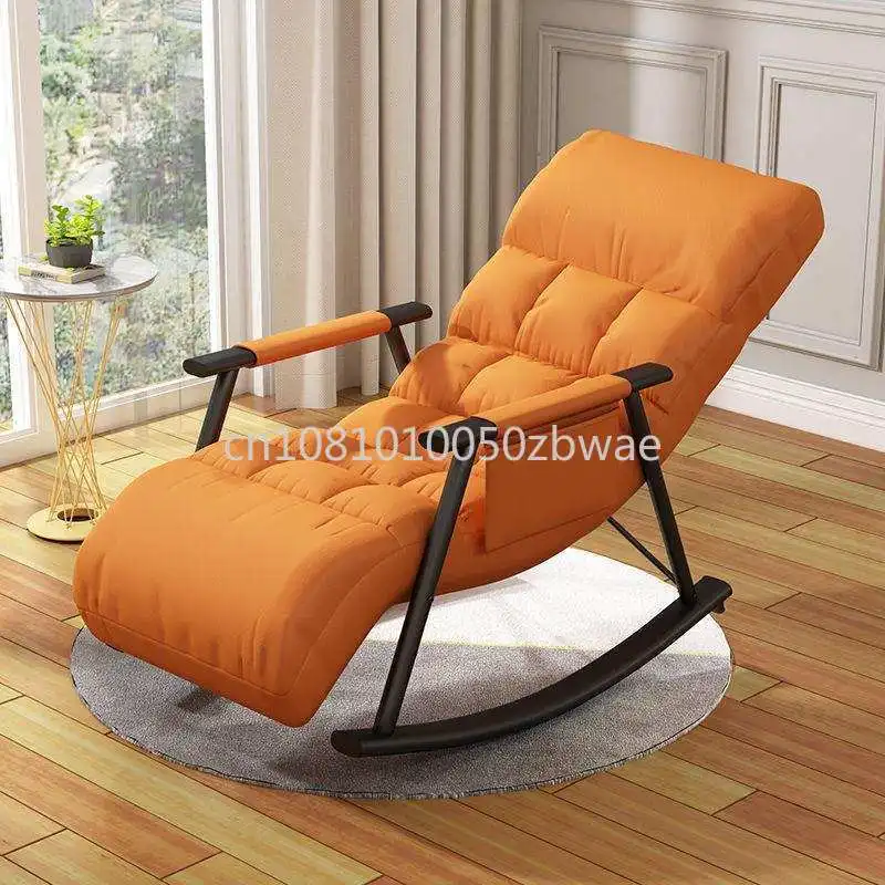 Poltrona a dondolo per il relax, stile nordico, per balcone, casa, camera da letto, divano pigro per adulti, per il soggiorno e il riposo.