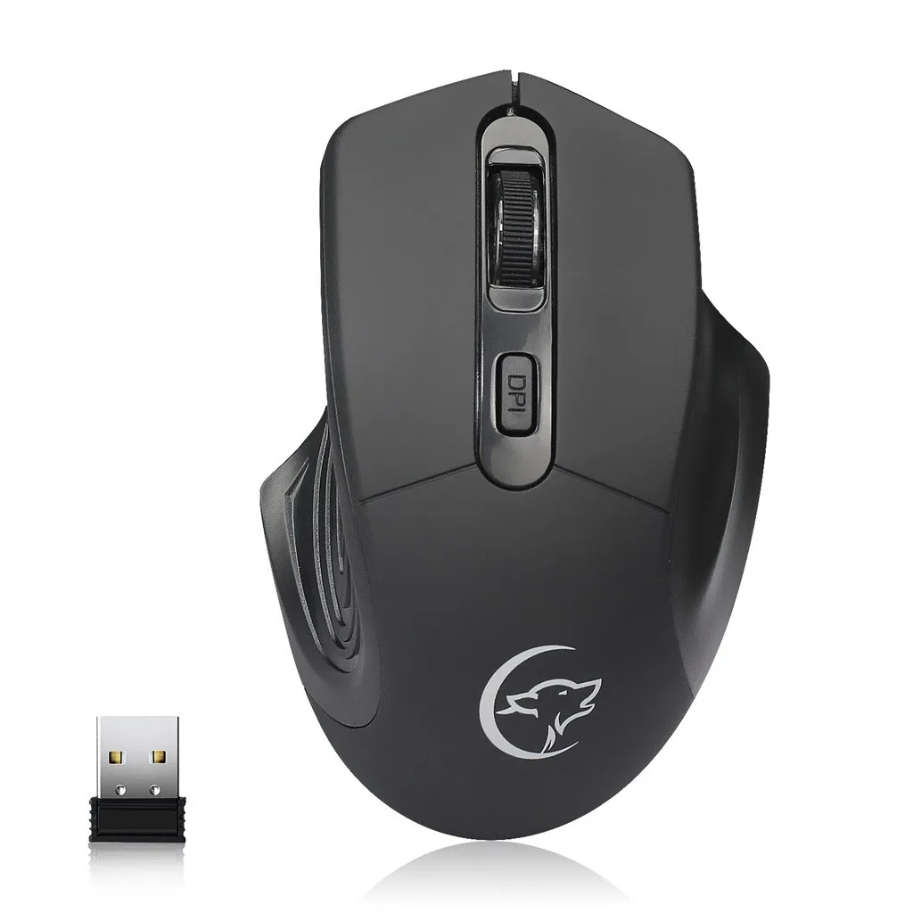 2.4Ghz 4-Button 2400 DPI Optical Mouse Usb Optical Ergonomic Design Wireless Mouse Gaming Mouse Rechargeable Mute Wireless Mice top wireless mouse