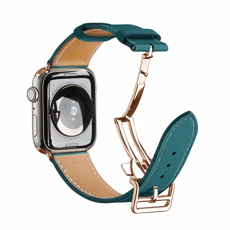 Premium Genuine Leather Watch Strap - Elegant Wristband