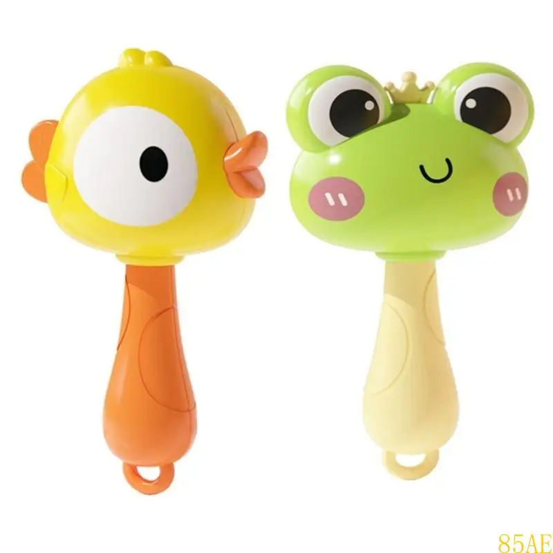 لعبة هزاز محمولة للأطفال الرضع على شكل بطة كرتونية هدية لحديثي الولادة نشاط ممتع لعبة هزازة للأطفال من عمر 0 إلى 12 شهرًا