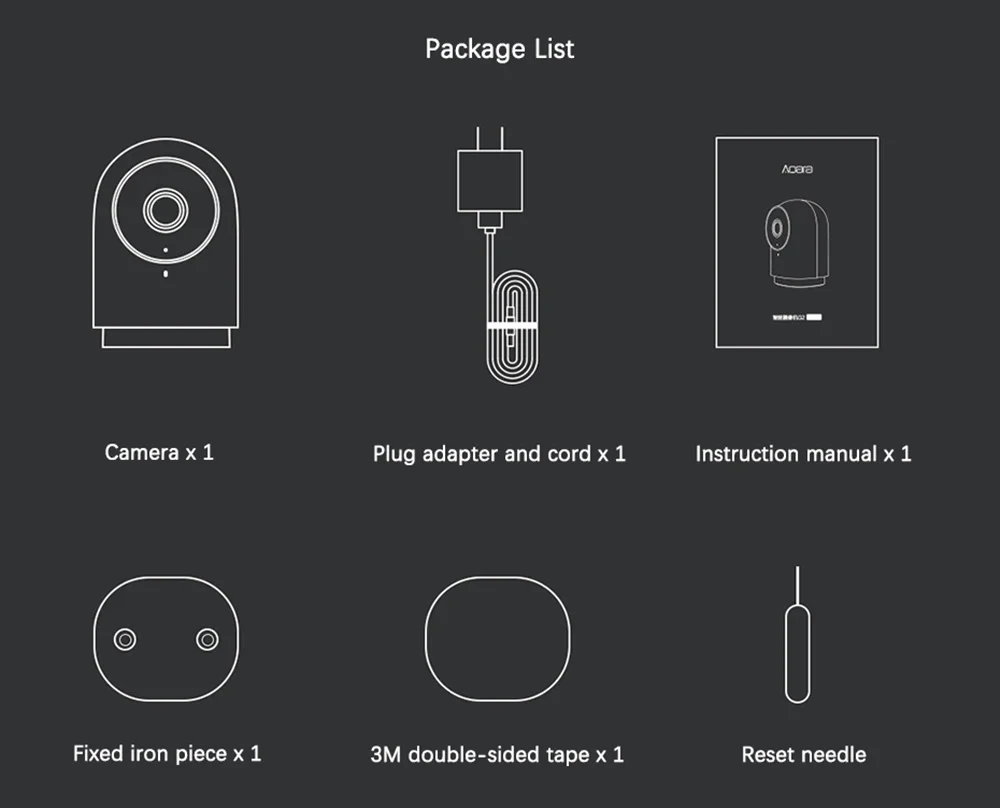 G2H Camera 1080P HD Night Vision Mobile For Apple HomeKit APP Monitoring G2H Zig