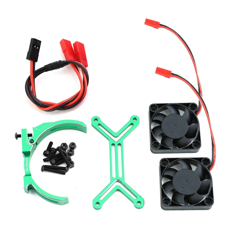

5687 56113 Motor Heat Sink Dual Cooling Fan Heatsink 56-58Mm For 1/5 TRAXXAS XMAXX XRT Arrma Kraton Upgrade Parts