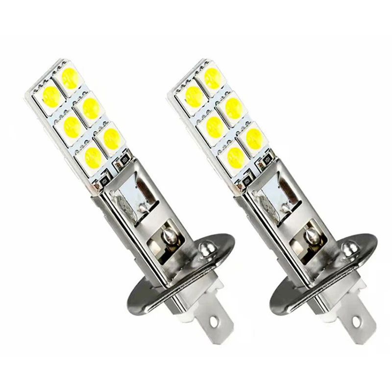 

1Pc Car LED Headlights H1 H3 Head Lights 5050 Chip 6000K Super White Lamps 55W Bulbs Kit Fog Driving Headlamps Accesories