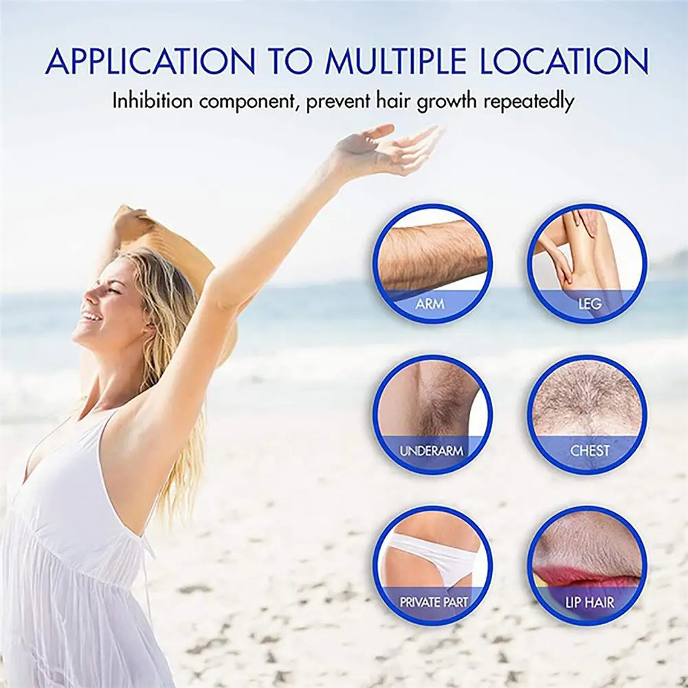 30ml Powerful Hair Removal Spray Super Natural Painless Permanent Hair Remover for Women Men Whole Body Depilatory Cream 3