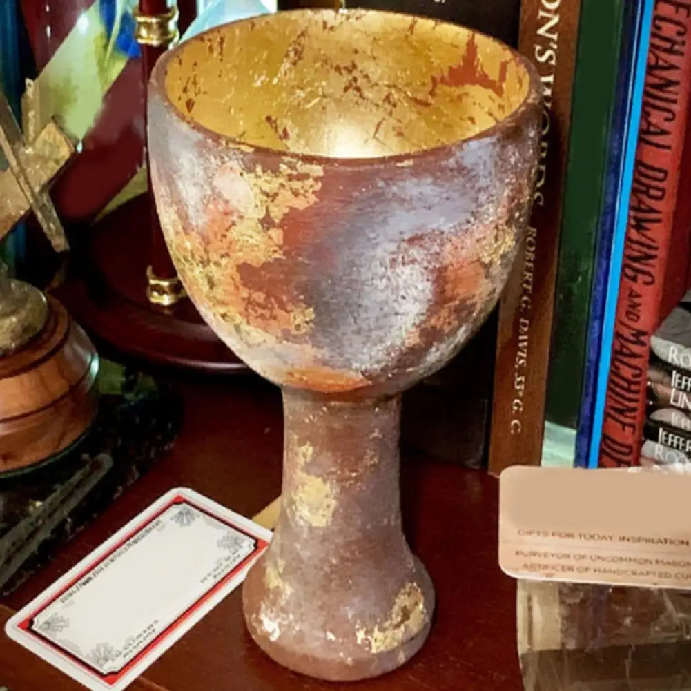 

Eco-friendly Anti-fade Creative Grail Cup Trophy Decor Role-Playing Props Holiday Gift Trophy Ornament Resin Ornament