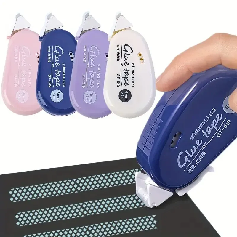 1pc 236.22inch*236.22inchm Double Sided Adhesive Dots Glue Tape DIY Scrapbooking Collage Photo Album School Stationery