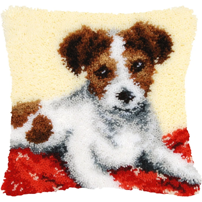 Animal Series Cat Dog Panda Latch Hook Kit Pillow Embroidery Owl Tiger Rabbit Latch Hook Cross Stitch Canvas For Plastic Bag craft supplies carpet embroidery kit
