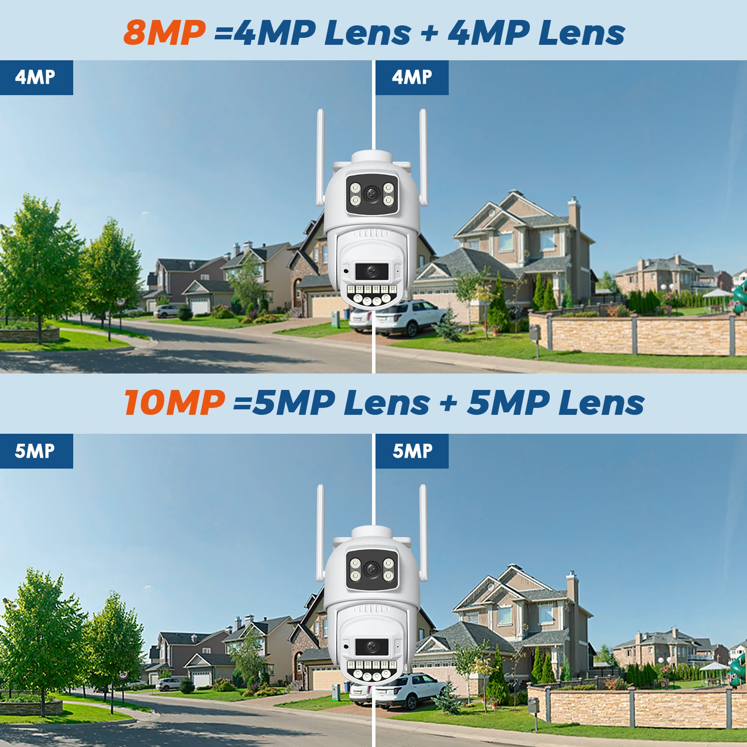 PTZ , Onvif Ai, 4K, 8MP