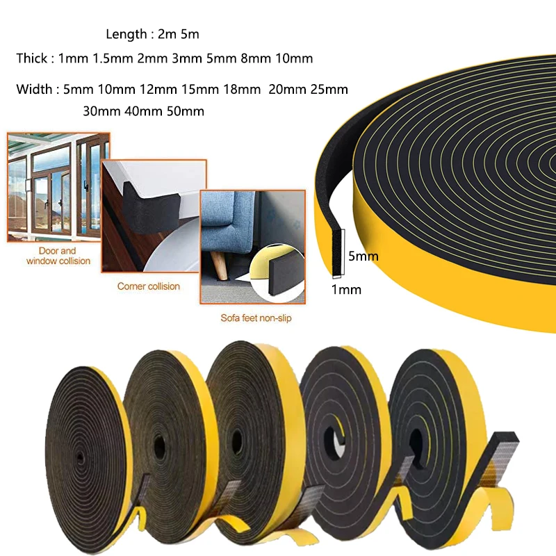 110MMfoamsealantstripEVAfoamsinglesidedtapeshockprooffoam