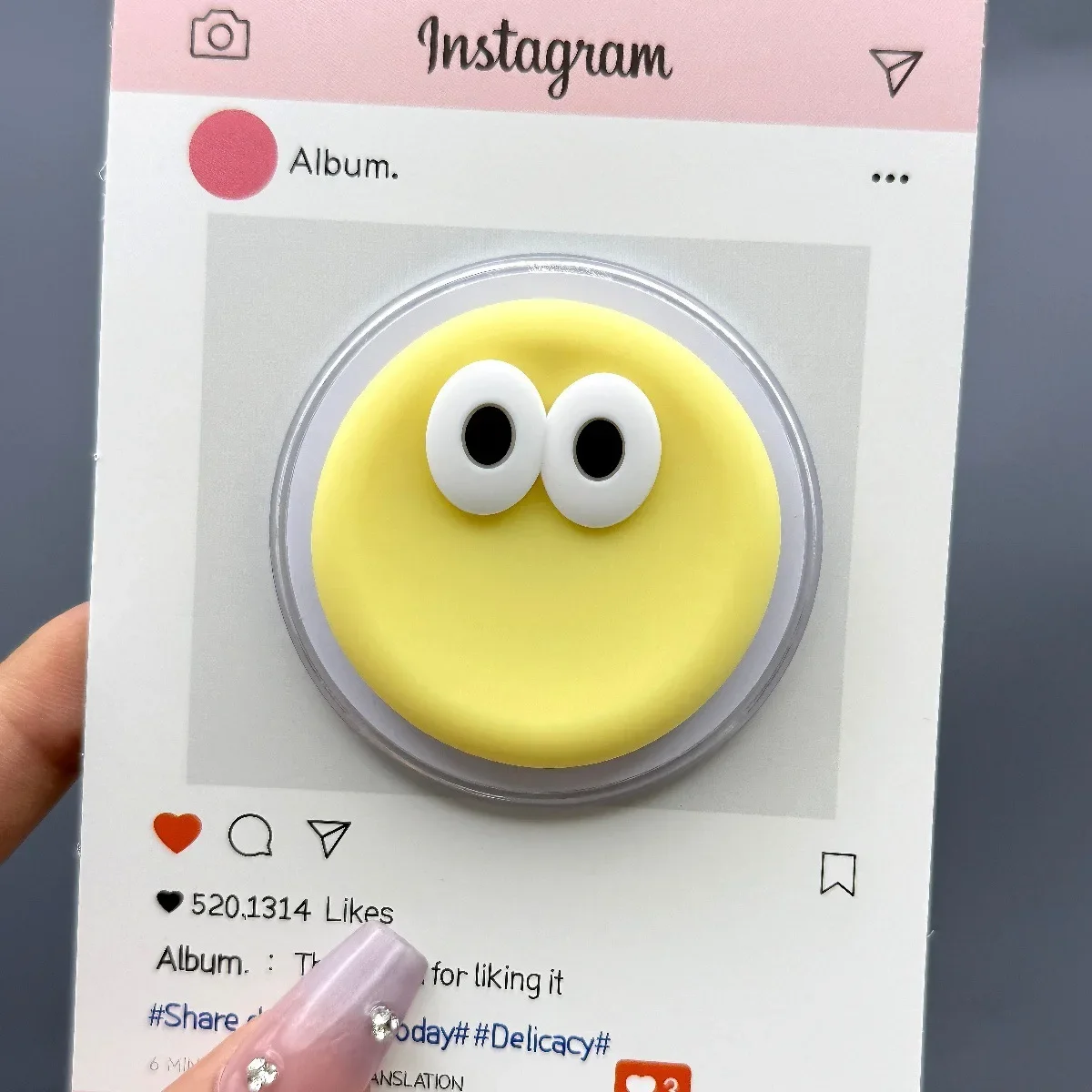 3D Eye Silicone Magnetic Phone Holder and Expanding Stand