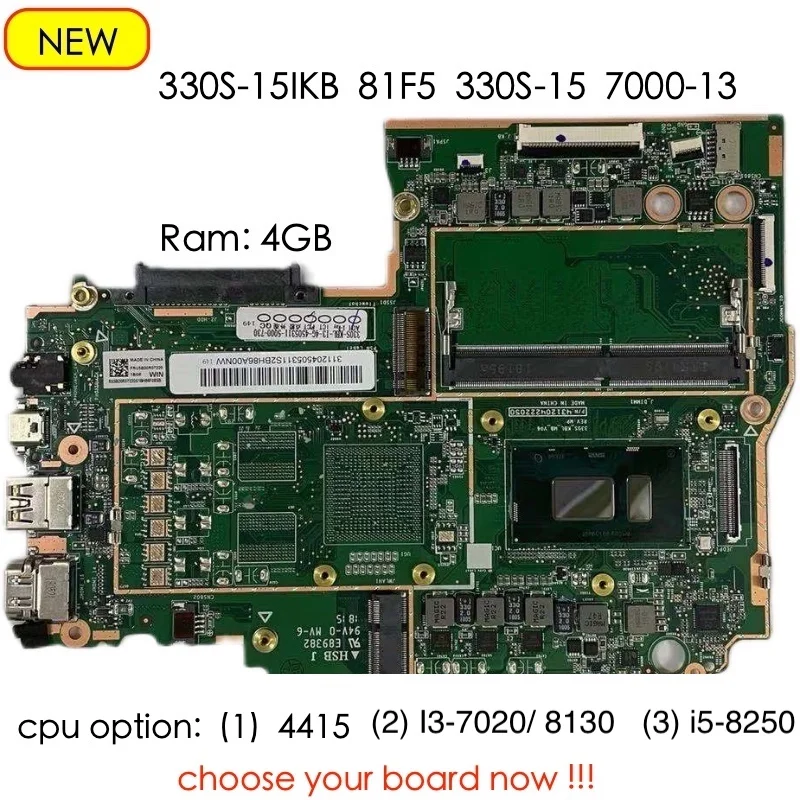 

For Lenovo Ideapad 330S-15IKB 81F5 330S-15 7000-13 Laptop PC Motherboard