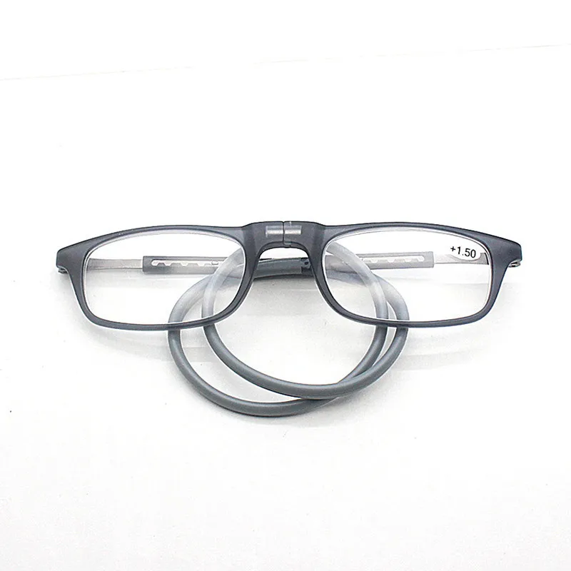 New Folding Neck Hanging Presbyopia Glasses Hd Resin Fashion Magic Magnet Presbyopia Glasses Presbyopic Eyeglasses