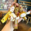Anime Sanrio Hello Kitty Doll Keychain Black Rice My Melody Pochacco Action Doll Model PVC Keychain Cinnamon Doll Birthday Gift 5