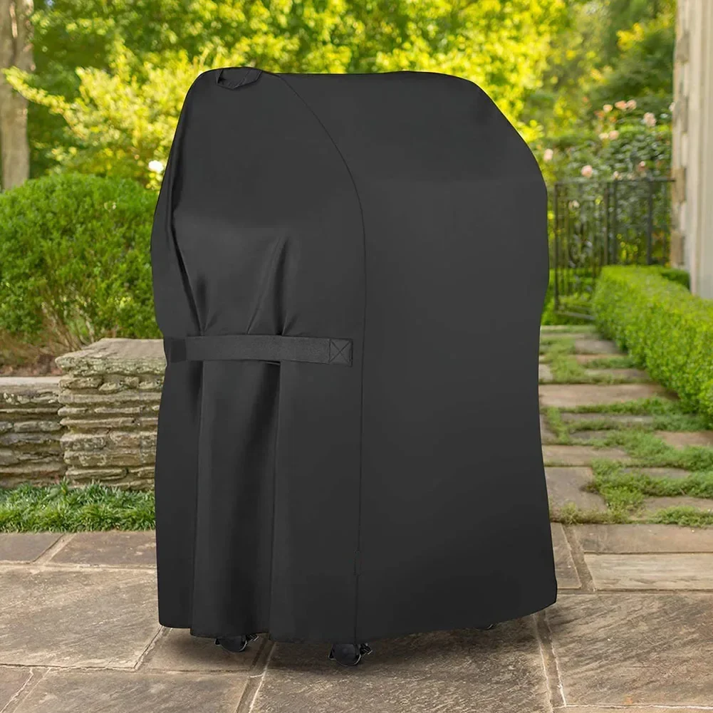 Grill Cover Waterproof BBQ Cover Outdoor BBQ Gas Grill Cover Barbecue Smoker Cover With Adjustable Hem Rope 210D Oxford Cloth 3