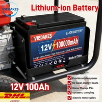 Batterie lithium-ion rechargeable Viedakes 100Ah 12V Lifepo4, cellules de rechange de qualité A pour fauteuil roulant électrique, bateau, solaire, camping 1