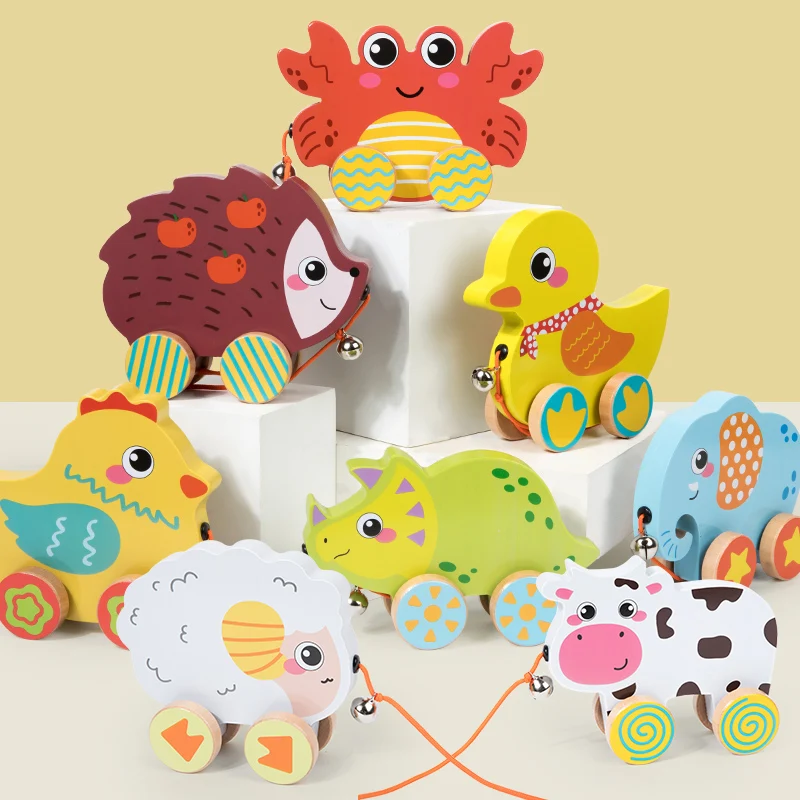 Wooden Animal Car Toy for Kids Learning and Fun