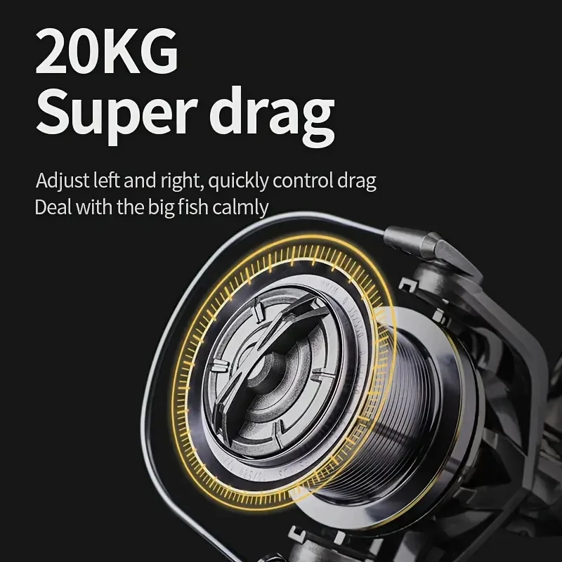 Stainless Steel Bearing Spinning Fishing Reel 8000-14000 Series 20KG Max Drag Powerful BILLINGS NGK Reel Salt Freshwater Fishing spinning fishing reels fishing reels