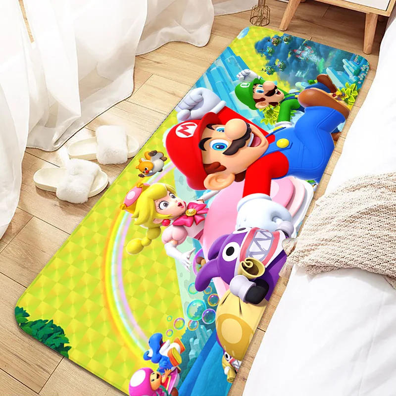 

Hot Games Marios Door Mat Entrance Non-slip Doormat Washable Kitchen Carpet Living Room Hallway Rugs Bathroom Bath Door Mats