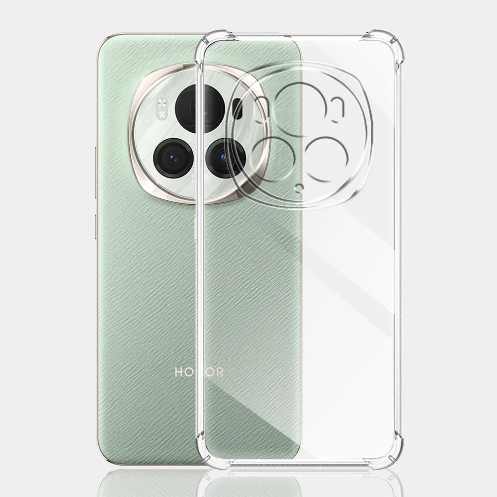 Clear Shockproof Silicone Case - Soft Protective Cover for For Honor Magic6 Pro