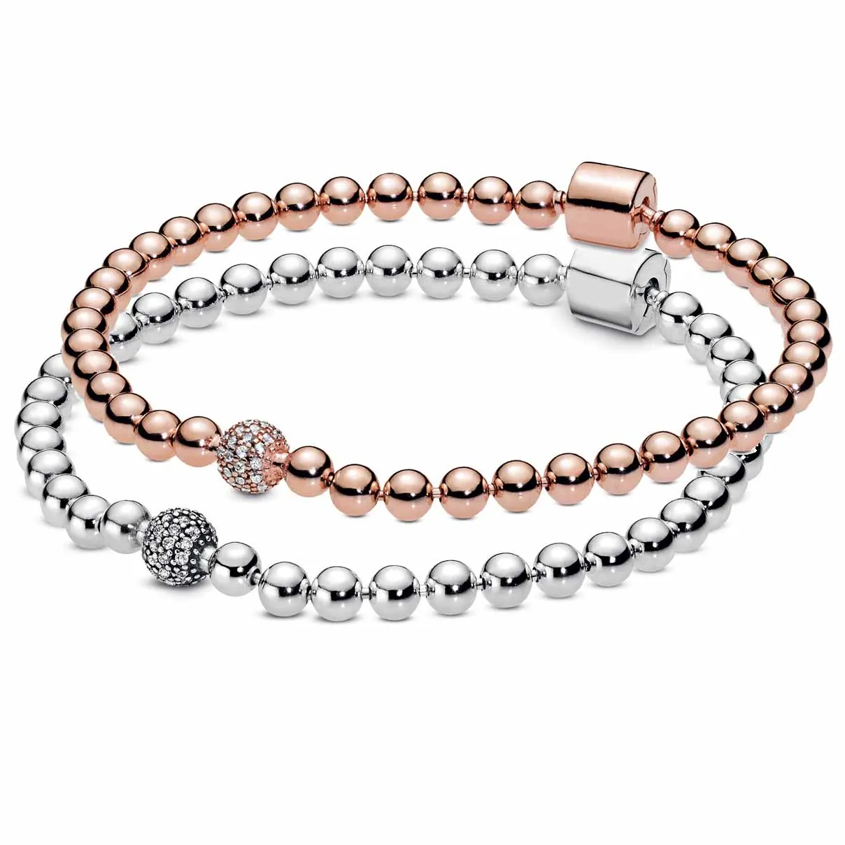 Original Rose Gold Beads \u0026 Pave Crystal 